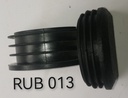 Rubber Black Flat Dome Pipe Finishing Cover