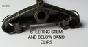 Steeringstem & belowband Clips