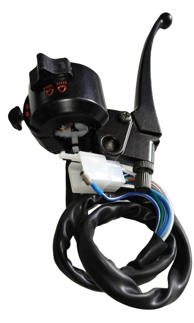 Control Cluster Handlebar Switch LHS (Lights; Hooter; Indicators) + Brake Lever JG
