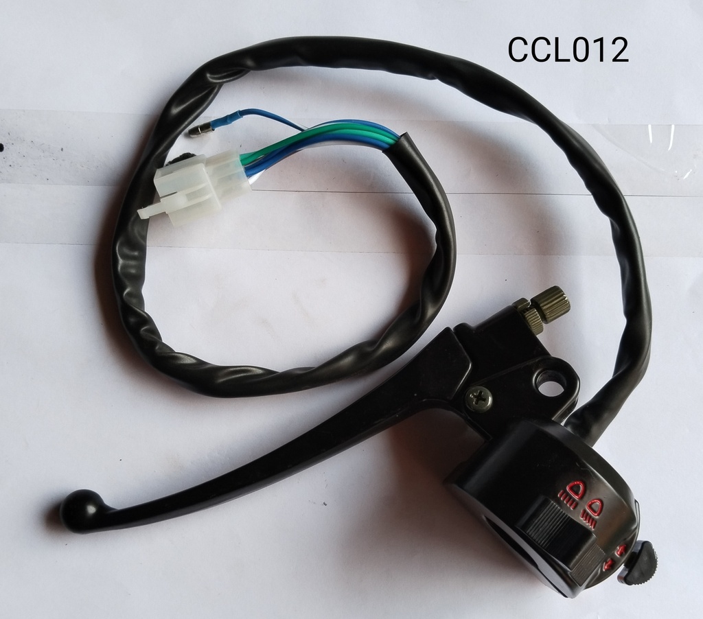 Control Cluster Handlebar Switch LHS (10M2B02Lights; Hooter; Indicators) + Brake Lever JG