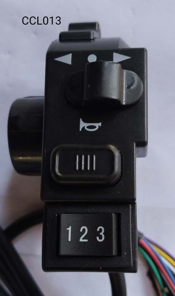 Control Cluster Handlebar Switch 10M2A02(Hooter; Lights; Indicators; 3 Speed) (Black)