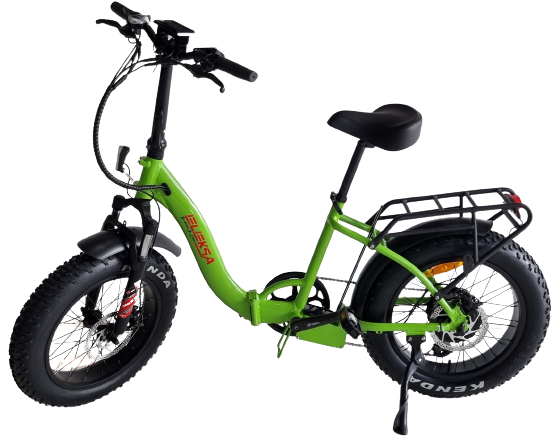 Bicycle F/F 500W 48V Green (Foldable fat Tyre)