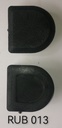 Rubber Black Flat Dome Pipe Finishing Cover