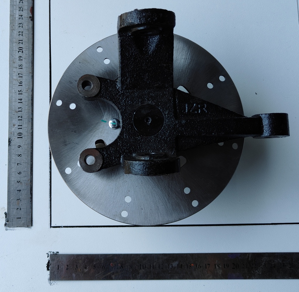 Hub with Brake Disc Front with Castle Nut RHS (WilB)