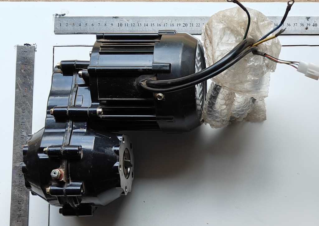Diff-Motor  1000w 60v with Gearbox Black Cable