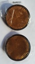 Amber Round Reflector with Nut 2P (JG)