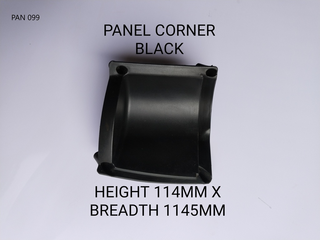 Panel corner black