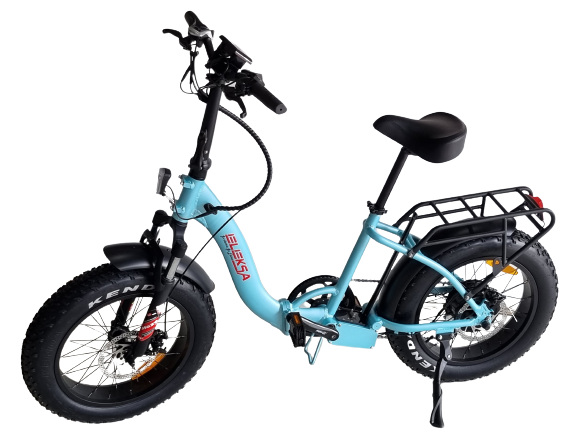 Bicycle F/F 500W 48V Blue (Foldable Fat Tyre)