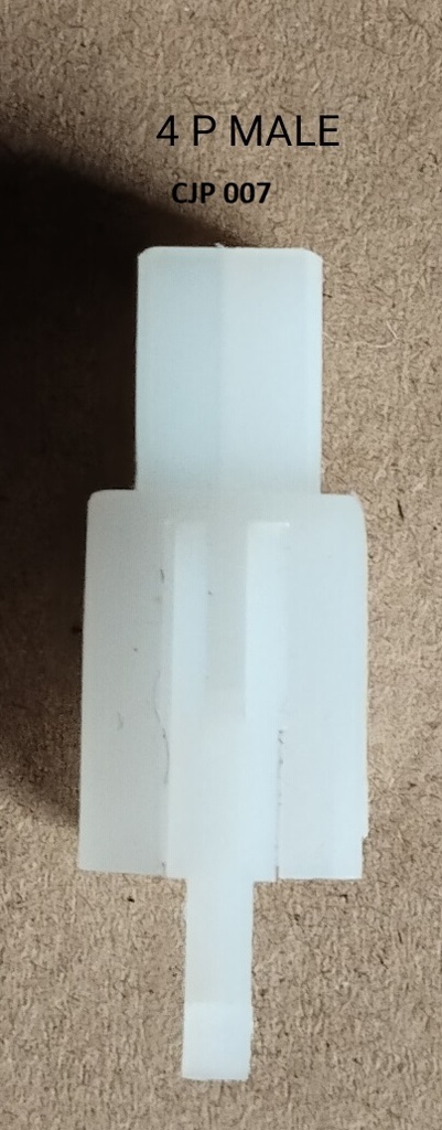 Cable/Wire Joint 4P M White with Clip