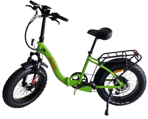 Bicycle F/F 500W 48V Green (Foldable fat Tyre)