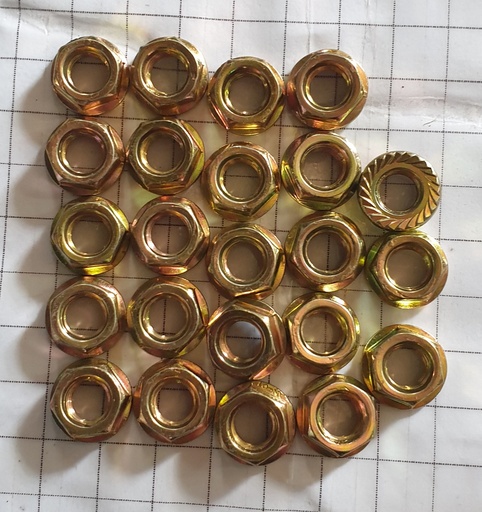 Nut Serrated Flanged Locknut 5mm