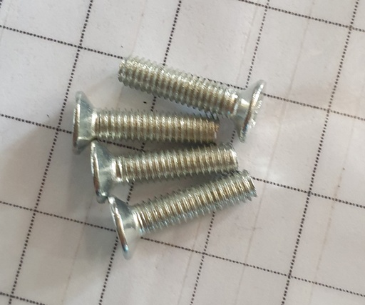 Bolt Tapered Head Silver 15 x 4
