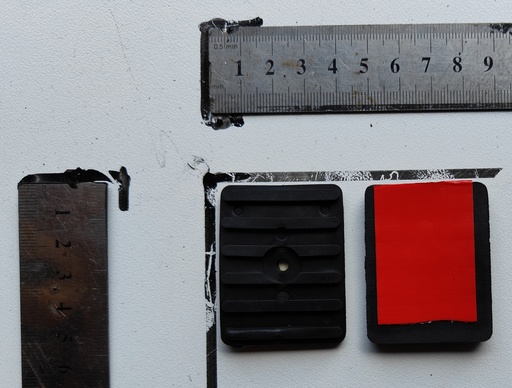 [RUB 016] Rubber Square (Bin Cushion) 50mm x 38mm