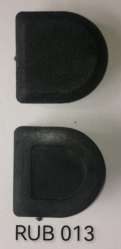 [RUB 013] Rubber Black Flat Dome Pipe Finishing Cover