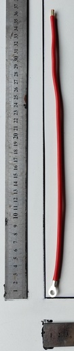 [BCA 005] Battery Cable 360mm Red with 1 x 6mm Ring Lug