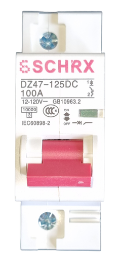 [CIR 012] Circuit Breaker DZ47-125DC 1P 100A (12V-120V)