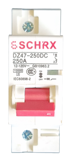 [CIR 016] Circuit Breaker DZ47-250DC 1P 250A (12-120V)