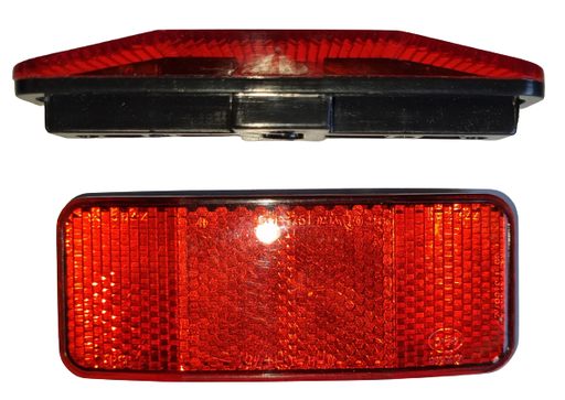 [REF 003] Reflector Red Rectangular (Curved)