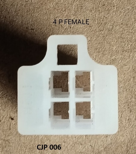 [CJP 006] Cable/Wire Joint 4P F White with Clip