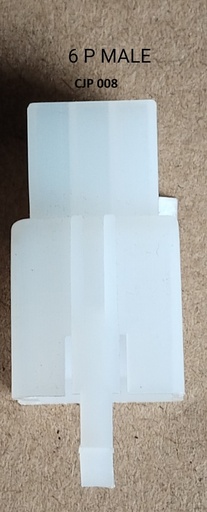 [CJP 008] Cable/Wire Joint 6P M White with Clip