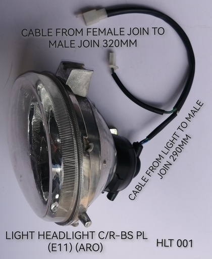 [HLT 001] Light Headlight C/R-BS PL (E11) (Aro)